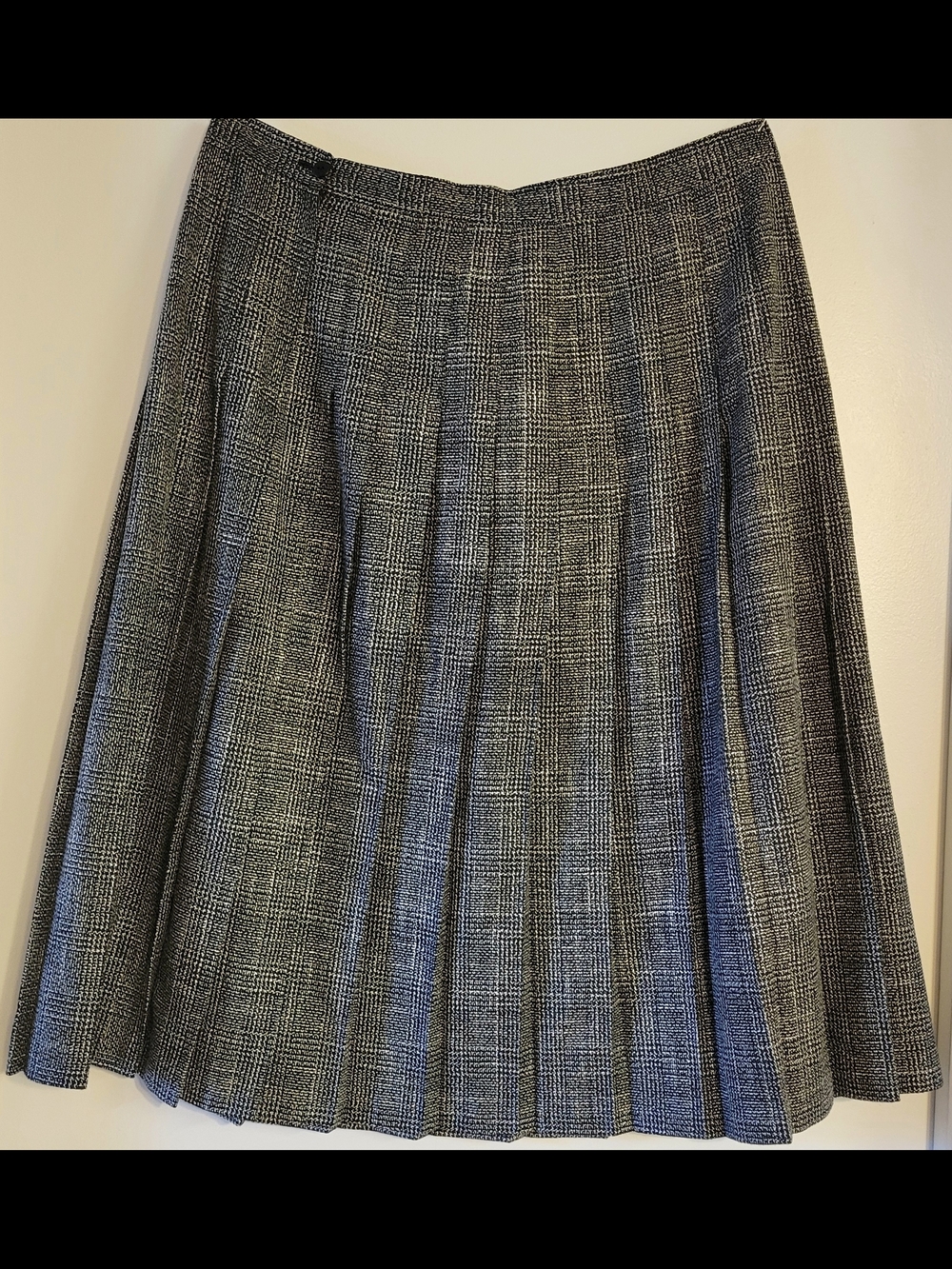 Maggie McNaughton Black White Pleated Skirt Size 18 USA Made Vintage - Picture 5 of 5